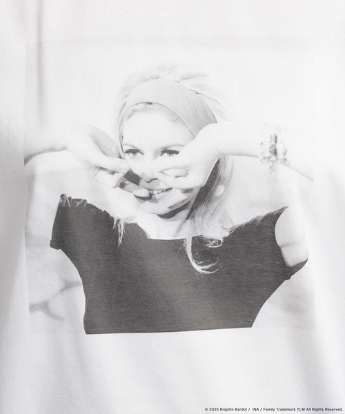 ROPE'（ロペ）の「【Brigitte Bardot×ROPE'・コラボ】プリント半袖T-shirt【洗える・洗濯耐久性・接触冷感】（Tシャツ/カットソー・レディース・ホワイト系その他/ホワイト・FREE）」の9枚目の写真