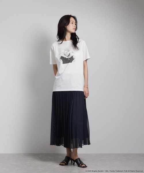 ROPE'（ロペ）の「【Brigitte Bardot×ROPE'・コラボ】プリント半袖T-shirt【洗える・洗濯耐久性・接触冷感】（Tシャツ/カットソー・レディース・ホワイト系その他/ホワイト・FREE）」の13枚目の写真