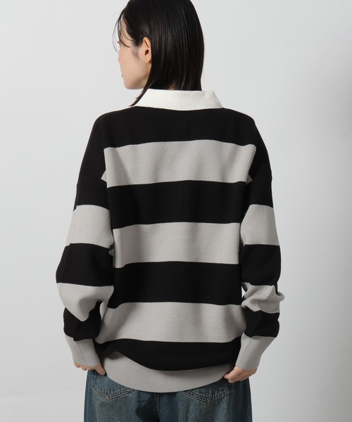 スウェットライクラガーニットプルオーバー / 582049（ニット/セーター