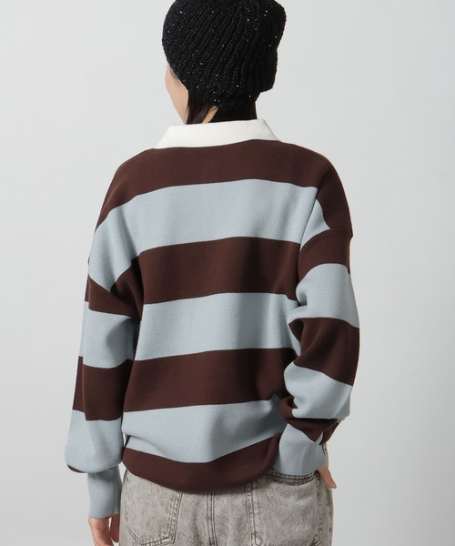 スウェットライクラガーニットプルオーバー / 582049（ニット/セーター