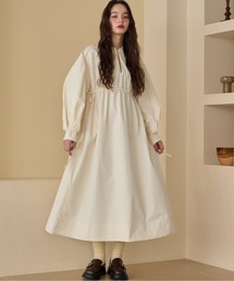 OLUN(オルン)のwaist ribbon volume onepiece/ウエストリボンボリュームワンピース(ワンピース)