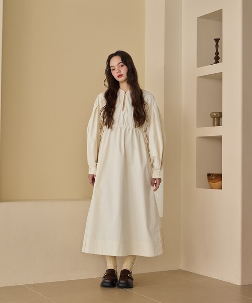 r*n様 OLUN オルン　waist ribbon volume onepie OLUN（オルン）の「waist ribbon volume onepiece/ウエストリボン