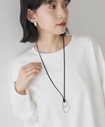 AMERICAN HOLIC | メタルフープ スライド ネックレス(ネックレス)