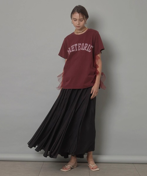 CADUNE(カデュネ)の「エアリーフレアスカート(スカート・レディース・ホワイト/ブラウン/モカ・34/36/38)」の9枚目の写真