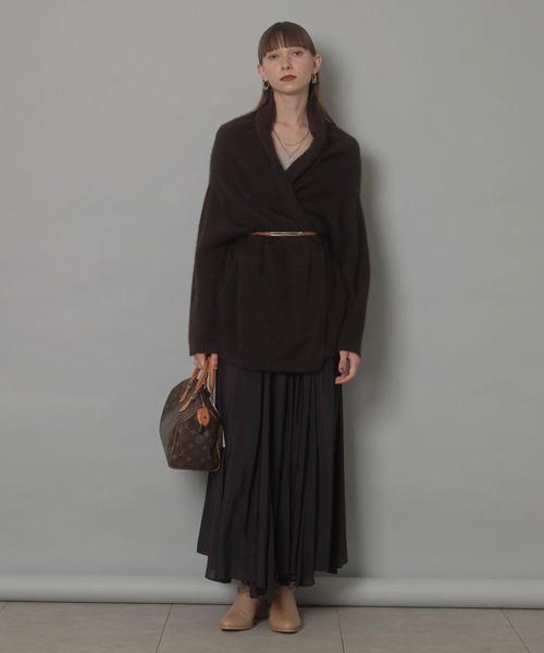 CADUNE(カデュネ)の「エアリーフレアスカート(スカート・レディース・ホワイト/ブラウン/モカ・34/36/38)」の16枚目の写真