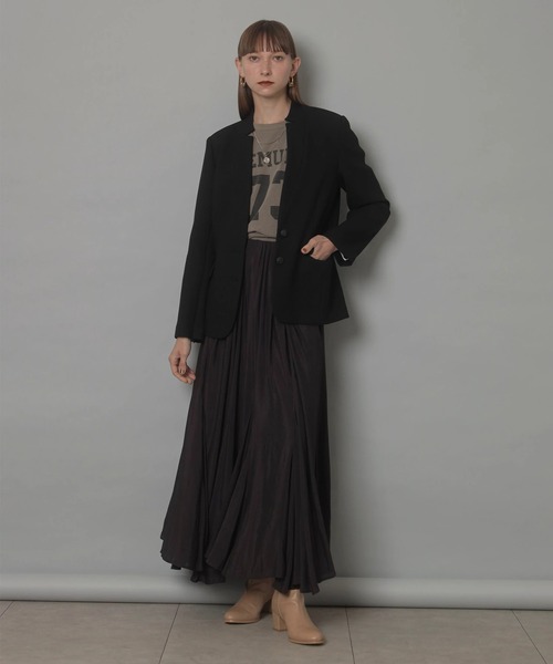 CADUNE(カデュネ)の「エアリーフレアスカート(スカート・レディース・ホワイト/ブラウン/モカ・34/36/38)」の17枚目の写真