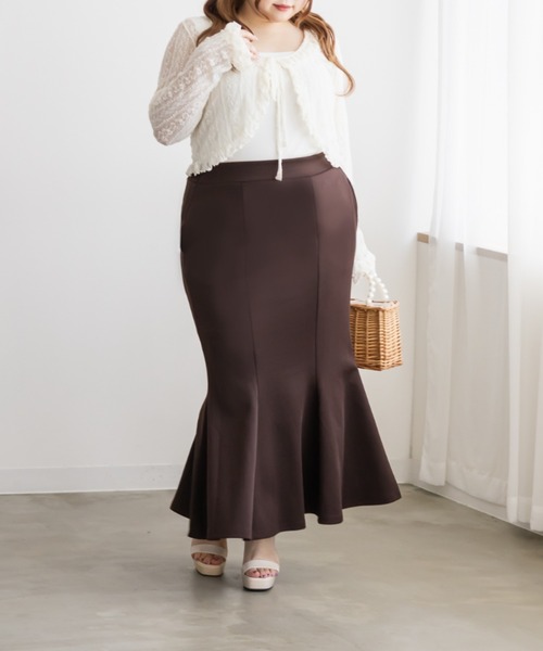 CLETTE(クレット)の「CLETTEオリジナルストレッチマーメイドスカート(スカート・レディース・ブラウン/チャコールグレー/ブラック・LL/3L/4L)」の22枚目の写真