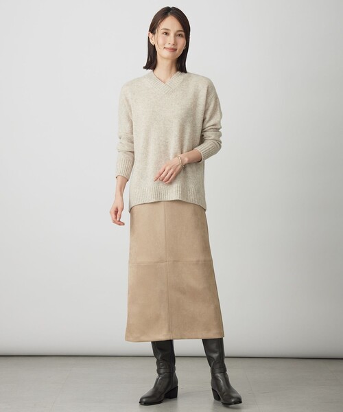 J.PRESS Ladies（J.プレス レディス）の「スエードダンボール スカート（スカート・レディース・ブラウン系/ベージュ系・S/XS/XXS）」の18枚目の写真
