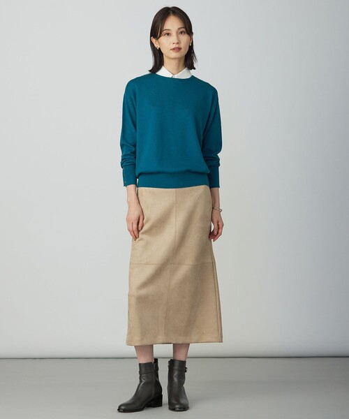 J.PRESS Ladies（J.プレス レディス）の「スエードダンボール スカート（スカート・レディース・ブラウン系/ベージュ系・S/XS/XXS）」の15枚目の写真