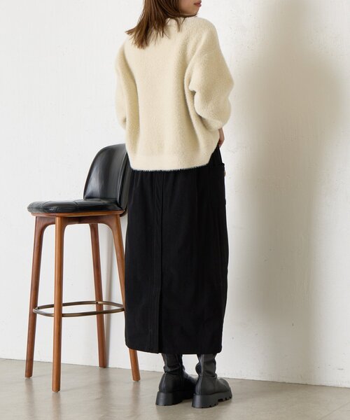 Jena espace merveilleux(ジェナ エスパスメルヴェイユ)の「【病みつきニット】ラメフェザーソフトニット(ニット/セーター・レディース・アイボリー/ブラウン/サックスブルー・FREE)」の21枚目の写真