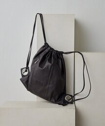 イアパピヨネ ぺったんリュック レザー ear PAPILLONNER 軽量/A4サイズ対応》ear×KEN NAKAYAMA 808刺しゅうリュック