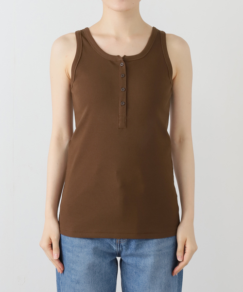 コットンリブヘンリータンク（タンクトップ）｜FRAMeWORK（フレーム