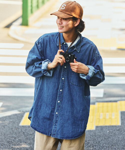 NAUTICA(ノーティカ)の「NAUTICA/ノーティカ ヴィンテージライク デニム BDシャツ(シャツ/ブラウス・メンズ・サックスブルー・MEDIUM/LARGE/X-LARGE)」の8枚目の写真