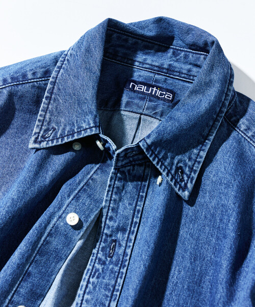 NAUTICA(ノーティカ)の「NAUTICA/ノーティカ ヴィンテージライク デニム BDシャツ(シャツ/ブラウス・メンズ・サックスブルー・MEDIUM/LARGE/X-LARGE)」の16枚目の写真