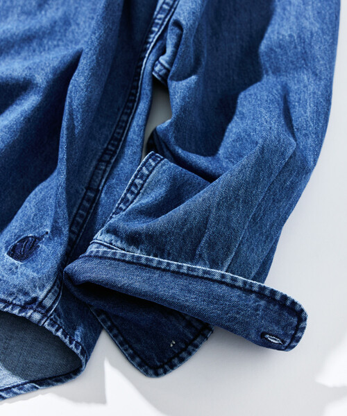 NAUTICA(ノーティカ)の「NAUTICA/ノーティカ ヴィンテージライク デニム BDシャツ(シャツ/ブラウス・メンズ・サックスブルー・MEDIUM/LARGE/X-LARGE)」の21枚目の写真