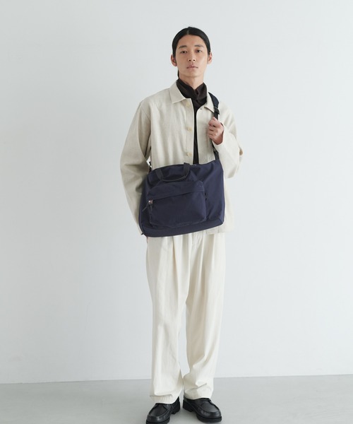 STANDARD SUPPLY(スタンダードサプライ)の「スタンダードサプライ / SIMPLICITY シンプリシティ / FRONT POCKET SHOULDER フロントポケットショルダー(ショルダーバッグ・メンズ・グレー/ブラック/チャコールグレー/ダークネイビー/モカ/ダークパープル/サンドベージュ/グリーン/ブルー・FREE)」の10枚目の写真