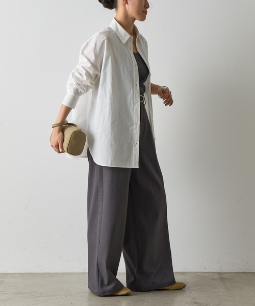 COLONY 2139（コロニートゥーワンスリーナイン）の「刺繍ロゴコットンシャツ（シャツ/ブラウス・レディース・ホワイト/チャコールグレー/ブルー/カーキ・FREE）」の12枚目の写真