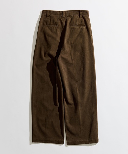 WETTEMPT(ウィテンプト)の「2 TUCK COTTON TWILL PANTS / ツータックコットンツイルパンツ(その他パンツ・メンズ・ブラウン/ブラック/ダークオリーブ・SMALL/MEDIUM/LARGE)」の16枚目の写真