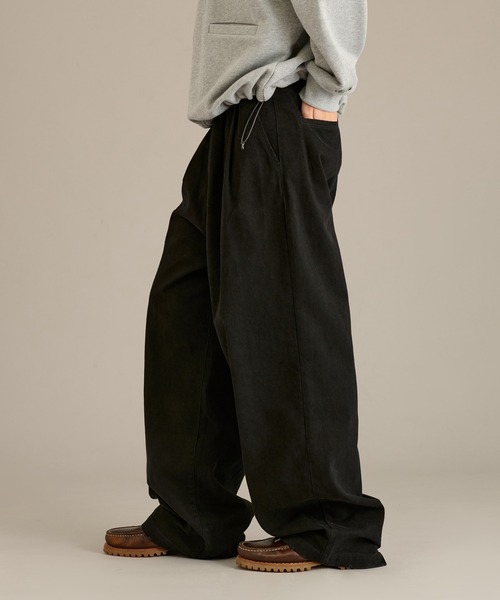 WETTEMPT(ウィテンプト)の「2 TUCK COTTON TWILL PANTS / ツータックコットンツイルパンツ(その他パンツ・メンズ・ブラウン/ブラック/ダークオリーブ・SMALL/MEDIUM/LARGE)」の6枚目の写真