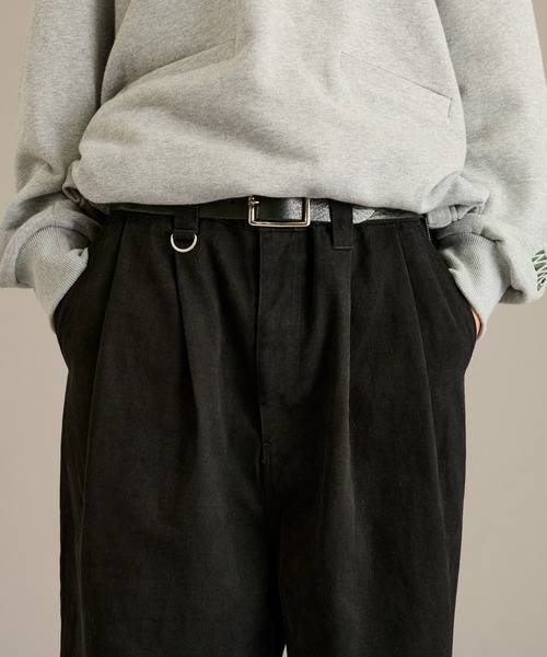 WETTEMPT(ウィテンプト)の「2 TUCK COTTON TWILL PANTS / ツータックコットンツイルパンツ(その他パンツ・メンズ・ブラウン/ブラック/ダークオリーブ・SMALL/MEDIUM/LARGE)」の14枚目の写真