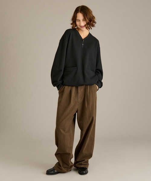 WETTEMPT(ウィテンプト)の「2 TUCK COTTON TWILL PANTS / ツータックコットンツイルパンツ(その他パンツ・メンズ・ブラウン/ブラック/ダークオリーブ・SMALL/MEDIUM/LARGE)」の21枚目の写真