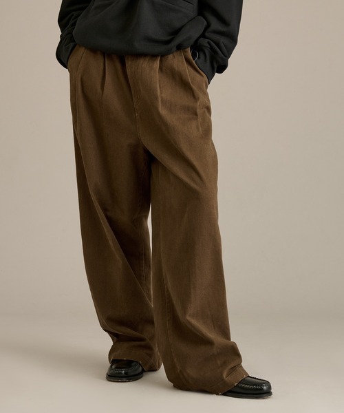 セール】2 TUCK COTTON TWILL PANTS / ツータックコットンツイルパンツ