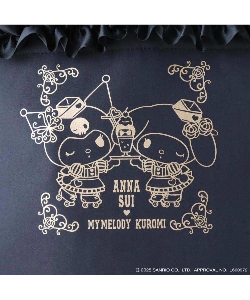 ANNA SUI（アナスイ）の「【マイメロディ・クロミ×ANNA SUI】フリル付きトート（トートバッグ・レディース・ネイビー/ピンク/ブラック・FREE）」の6枚目の写真