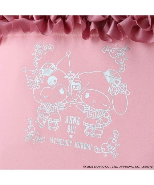 ANNA SUI（アナスイ）の「【マイメロディ・クロミ×ANNA SUI】フリル付きトート（トートバッグ・レディース・ネイビー/ピンク/ブラック・FREE）」の10枚目の写真