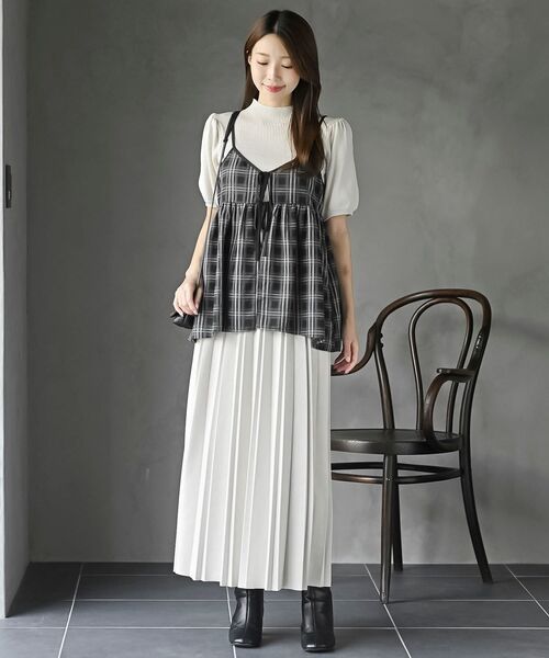 フロントリボンチェックキャミソール（キャミソール）｜rps（アール
