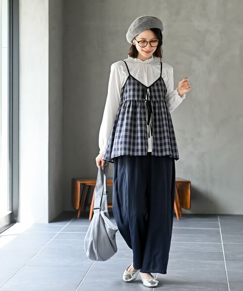 フロントリボンチェックキャミソール（キャミソール）｜rps（アール