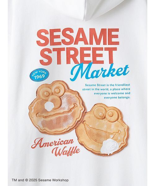 SESAME STREET(セサミストリート)の「【CAFE SWEETS】【UNISEX】フーディ(SWEETS)(パーカー・レディース・ホワイト/ネイビー・M/L)」の10枚目の写真