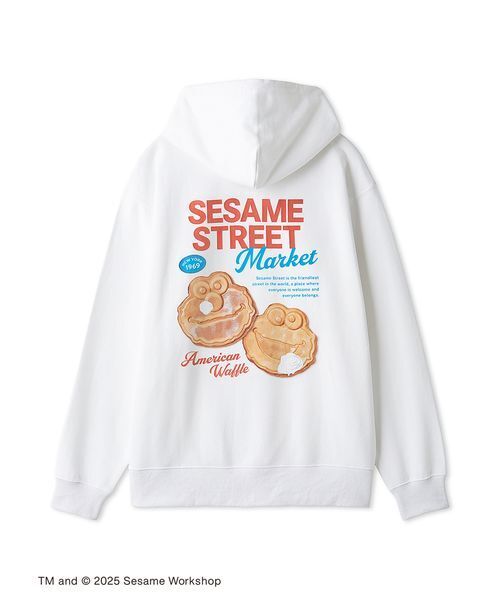 SESAME STREET(セサミストリート)の「【CAFE SWEETS】【UNISEX】フーディ(SWEETS)(パーカー・レディース・ホワイト/ネイビー・M/L)」の13枚目の写真