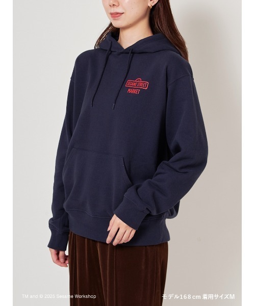 SESAME STREET(セサミストリート)の「【CAFE SWEETS】【UNISEX】フーディ(SWEETS)(パーカー・レディース・ホワイト/ネイビー・M/L)」の3枚目の写真