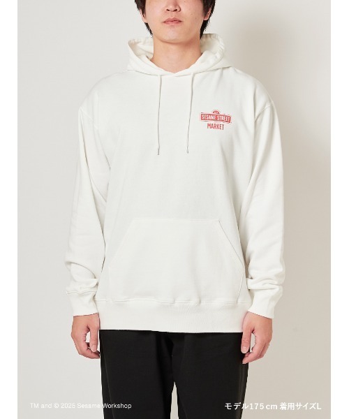 SESAME STREET(セサミストリート)の「【CAFE SWEETS】【UNISEX】フーディ(SWEETS)(パーカー・レディース・ホワイト/ネイビー・M/L)」の5枚目の写真