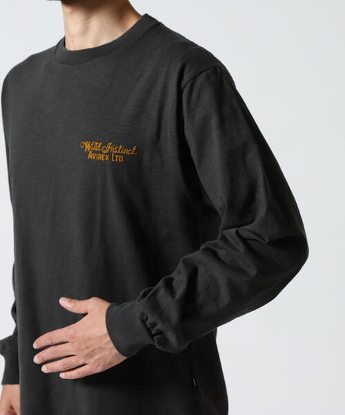AVIREX（アヴィレックス）の「H.V. EAGLE SLUB L/S T-SHIRT / ヘイデン・バレー スラブ 長袖Tシャツ / AVIREX / アヴィレックス（Tシャツ/カットソー・メンズ・ホワイト/グレー/ブラック・MEDIUM/LARGE/X-LARGE/XX-LARGE）」の21枚目の写真