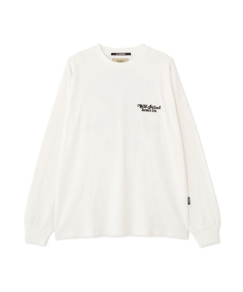 AVIREX（アヴィレックス）の「H.V. EAGLE SLUB L/S T-SHIRT / ヘイデン・バレー スラブ 長袖Tシャツ / AVIREX / アヴィレックス（Tシャツ/カットソー・メンズ・ホワイト/グレー/ブラック・MEDIUM/LARGE/X-LARGE/XX-LARGE）」の13枚目の写真