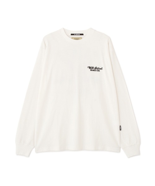 AVIREX（アヴィレックス）の「H.V. EAGLE SLUB L/S T-SHIRT / ヘイデン・バレー スラブ 長袖Tシャツ / AVIREX / アヴィレックス（Tシャツ/カットソー・メンズ・ホワイト/グレー/ブラック・MEDIUM/LARGE/X-LARGE/XX-LARGE）」の12枚目の写真