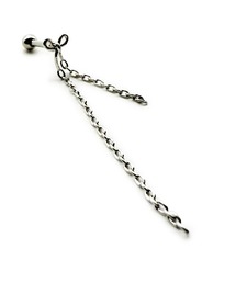 Import & Select（インポートアンドセレクト）の「KISHOKACHI 希少価値 チェーン＆リボンバーベルボディーピアス 16ゲージ（ピアス（片耳用））」