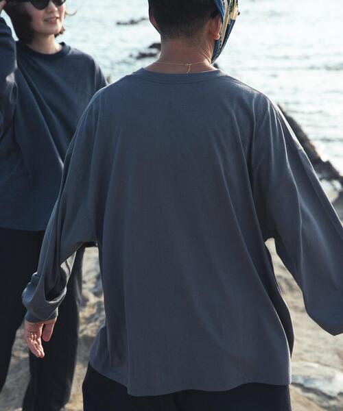 トップス wide dad Dad LONG-SLEEVE T-SHIRTS D.NVY トップス wide dad Dad LONG-SLEEVE T-SHIRTS D.NVY mens-navy