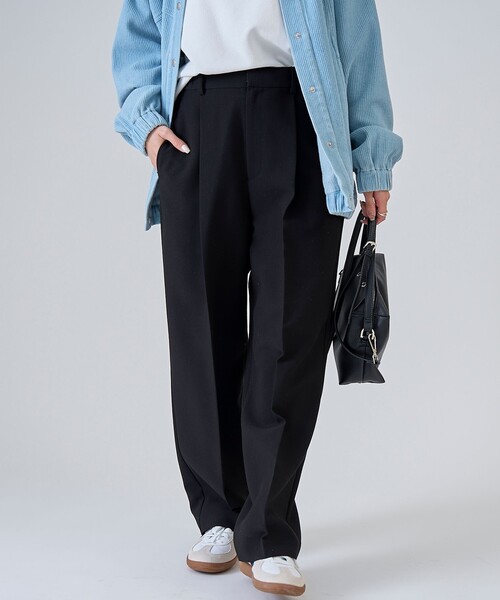 RONEL（ロネル）の「キレイ見え・快適【RONEL】サイドゴムストレートパンツ（その他パンツ・レディース・ダークグレー/ブラック/ブラウン系・L/M/S）」の22枚目の写真