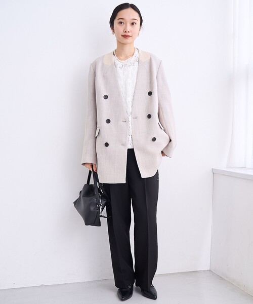 RONEL（ロネル）の「キレイ見え・快適【RONEL】サイドゴムストレートパンツ（その他パンツ・レディース・ダークグレー/ブラック/ブラウン系・L/M/S）」の21枚目の写真