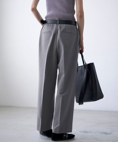 RONEL（ロネル）の「キレイ見え・快適【RONEL】サイドゴムストレートパンツ（その他パンツ・レディース・ダークグレー/ブラック/ブラウン系・L/M/S）」の9枚目の写真