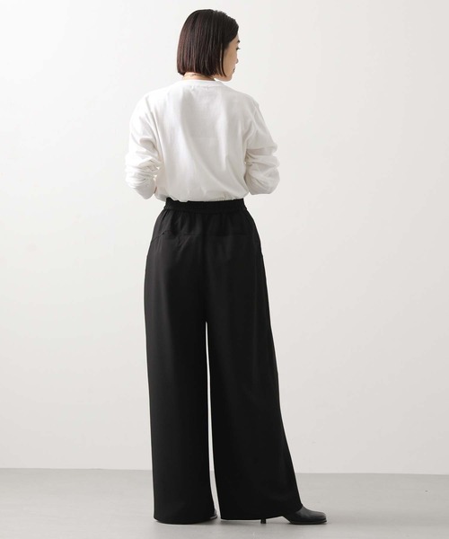 Gready Brilliant（グレディブリリアン）の「タックラウンド切替ワイドパンツ（その他パンツ・レディース・ブラウン/ブラック・38）」の5枚目の写真