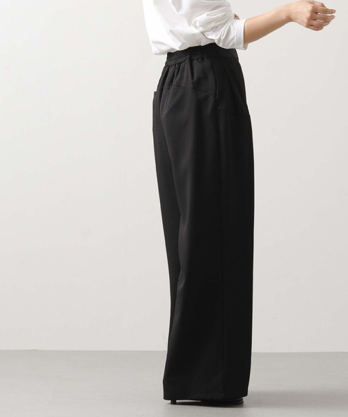 Gready Brilliant（グレディブリリアン）の「タックラウンド切替ワイドパンツ（その他パンツ・レディース・ブラウン/ブラック・38）」の8枚目の写真