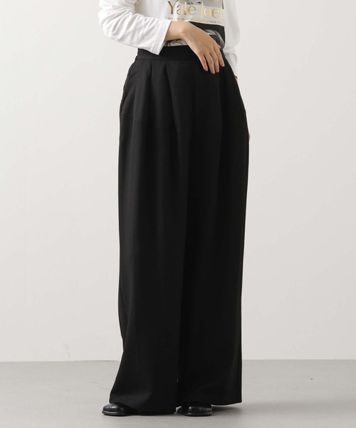 Gready Brilliant（グレディブリリアン）の「タックラウンド切替ワイドパンツ（その他パンツ・レディース・ブラウン/ブラック・38）」の10枚目の写真