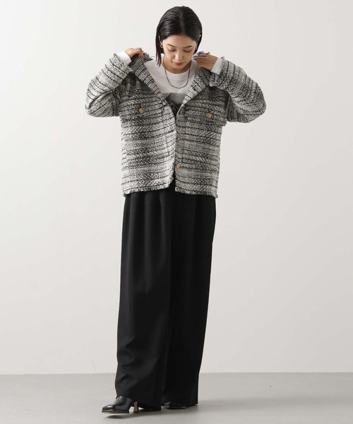 Gready Brilliant（グレディブリリアン）の「タックラウンド切替ワイドパンツ（その他パンツ・レディース・ブラウン/ブラック・38）」の14枚目の写真