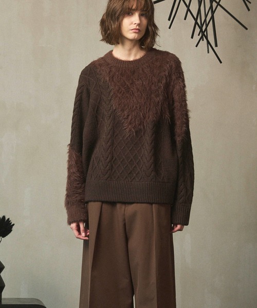 【新品未使用】SOL soonerorlater Shaggy Knit SOL soonerorlater Shaggy Knit Cardigan M