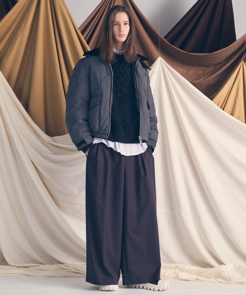 MAISON SPECIAL（メゾンスペシャル）の「《UNISEX》Cable Shaggy Mix Prime-Over Crew Neck Knit Pullover/ケーブルシャギーミックスプライムオーバークルーネックニットプルオーバー【MAISON SPECIAL/メゾンスペシャル】（ニット/セーター・メンズ・ブラック/グレー/ブラウン・0/1/2）」の22枚目の写真