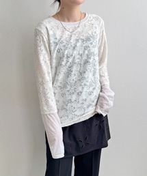 LHELBIE（レルビエ）の「シアージャガードトップス（Tシャツ/カットソー）」