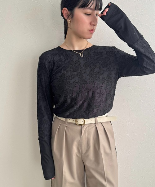 カラーフェザーニットトップス LHELBIE│Eimee Law & LHELBIE